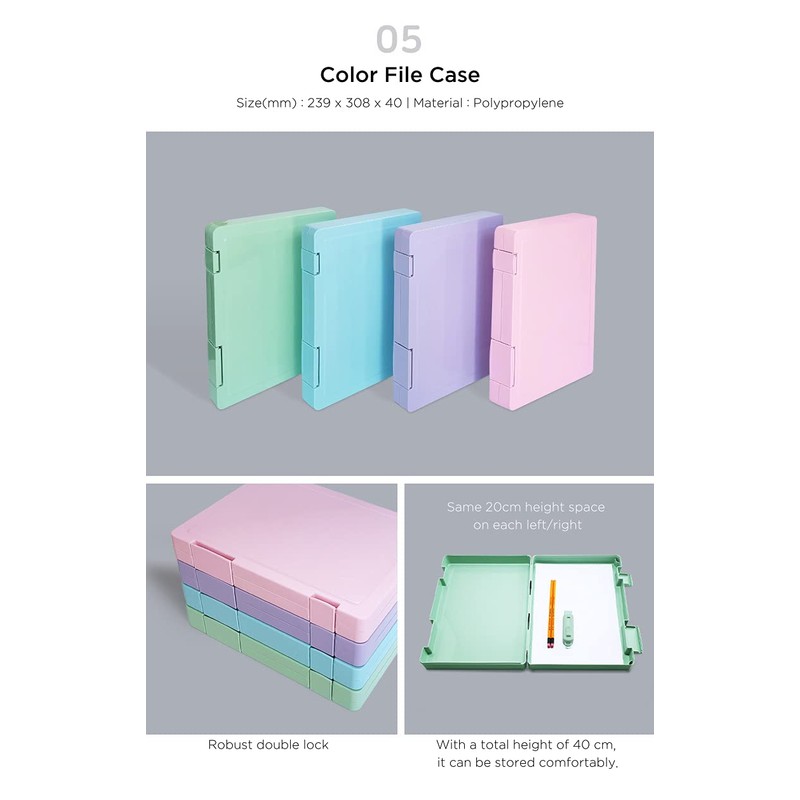 Pastel Desk Organizer Pink Set - 8-in-1 Multi-Functional Office Supply