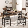 Pamapic Round Dining Table Set for 4, Kitchen Table and