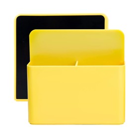 REEKNOKOL Magnetic Marker Holder, Whiteboard Magnetic Pen Holder Dry Erase Marker Holder for Whiteboard, Fridge, Refrigerator, Locker, Office, Home and School (Yellow)
