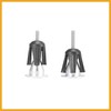Partuto Pair Aluminum Alloy Bicycle Bike Handlebar End Plugs Silver