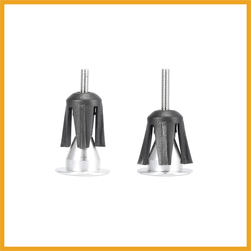 Partuto Pair Aluminum Alloy Bicycle Bike Handlebar End Plugs Silver