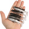 Goture Swimbait Worm Jig Realistic Soft Lure Set (3.3 inches