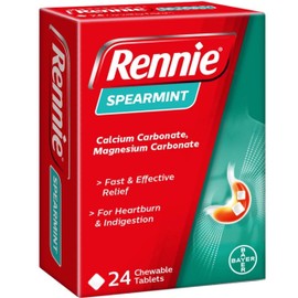Rennie Rennie Spearmint 24 Tablets (Pack of 12 x 24s)