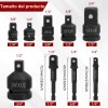 Pack Adaptadores LIANZI Para Dados y Llaves Impacto 1/4 1/2