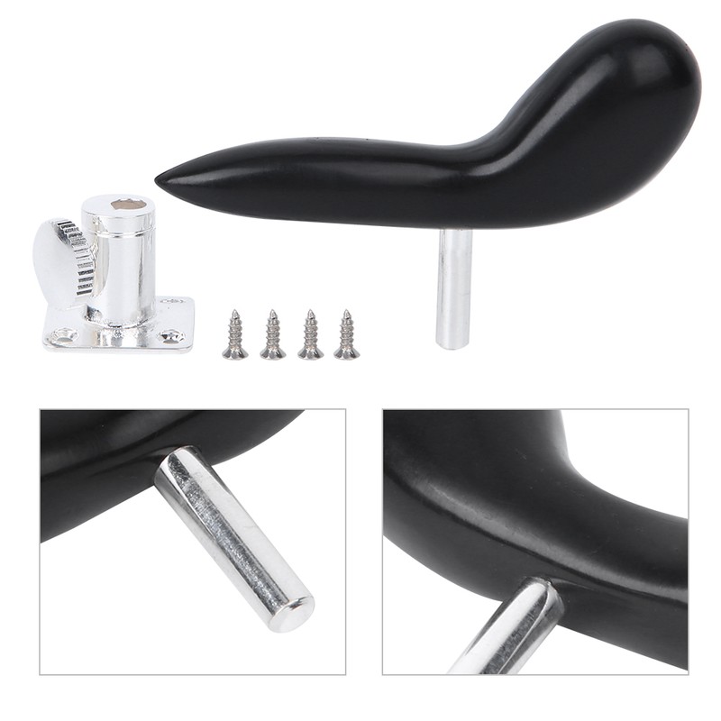 Bassoon Hand Holder Silver Black Industrial Plastic Saddle Rest Musical