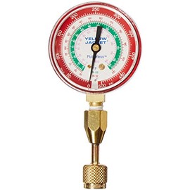 Yellow Jacket 40331 Red Pressure Gauge with 19110 Quick Coupler