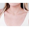 Gold Cross Layered Choker Necklace - Handmade Dainty Christian Necklace