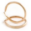 90mm D/Oversized Etched Gold Tone Thick Hoop Earrings