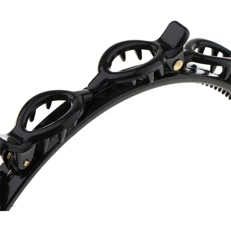 2-Pack Double Layer Hair Clips with Non-Slip Teeth - Invisible