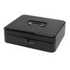 Secure Steel Cash Box with Combination Lock and Removable Tray