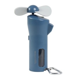 QCHP1BG Quick Cool Mist Fan, Handy Mobile Fan, For Outdoors, Indoors, Sports, Leisure, Heatstroke Prevention, Portable Fan, High Power Fan, Blue Gray