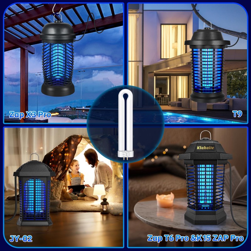 Klahaite Replacement Light Bulb Bug Zapper 15W Bug Light Bulbs