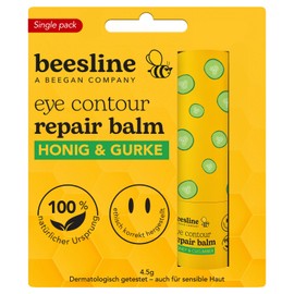 BEESLINE Eye Contour Balm, Firming Eye Care with Beeswax, Reduces Wrinkles, Puffiness and Dark Circles, Also Suitable for Sensitive Skin, Beegan