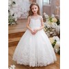 ABAO SISTER Flower Girl Dress Embroidery Tulle Lace for Kid