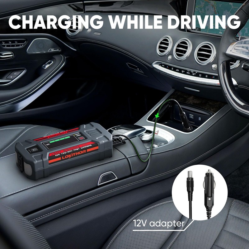 LOKITHOR J401 Car Battery Jump Starter, 2500A Battery Jumper Starter