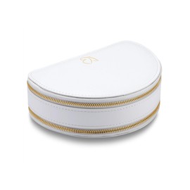 GLANZSTÜCKE MÜNCHEN Jewellery Travel Bag Faux Leather White 160 x 110 x 45 mm Velvet Cream Jewellery Box