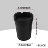 Small Bucket Ashtray, Pack of 2 - Black Plastic, Ideal