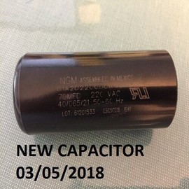 Genie 19988-A Capacitor Part 70 MFD 220 Vac 60 Hz Genie Overhead Garage Door NGM