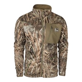 Banded Mid-Layer Fleece Jacket – Lightweight Full-Zip Hunting Jacket w/Breathable Insulation & Zippered Pockets, MAX7, 3XL