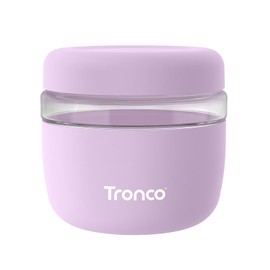 Tronco 24 oz Glass Food Storage Containers with Lids, Airtight, Leak & Spill Proof Glass Lunch Bowls for Meal Prep, Salad, Yogurt, Soup & Stew, Microwave & Dishwasher Safe, BPA-Free, Set of 1