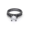 Lannelle Black Wedding Ring Set for Women by Ginger Lyne