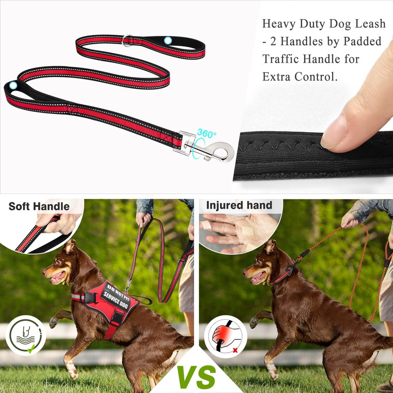 Service Dog Harness and Leash Set, Training Dog Vest with