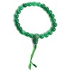 BUDDHAFIGUREN Jade Hand-Mala Buddhist Prayer Chain Bracelets 9 mm With Dorje and Bag