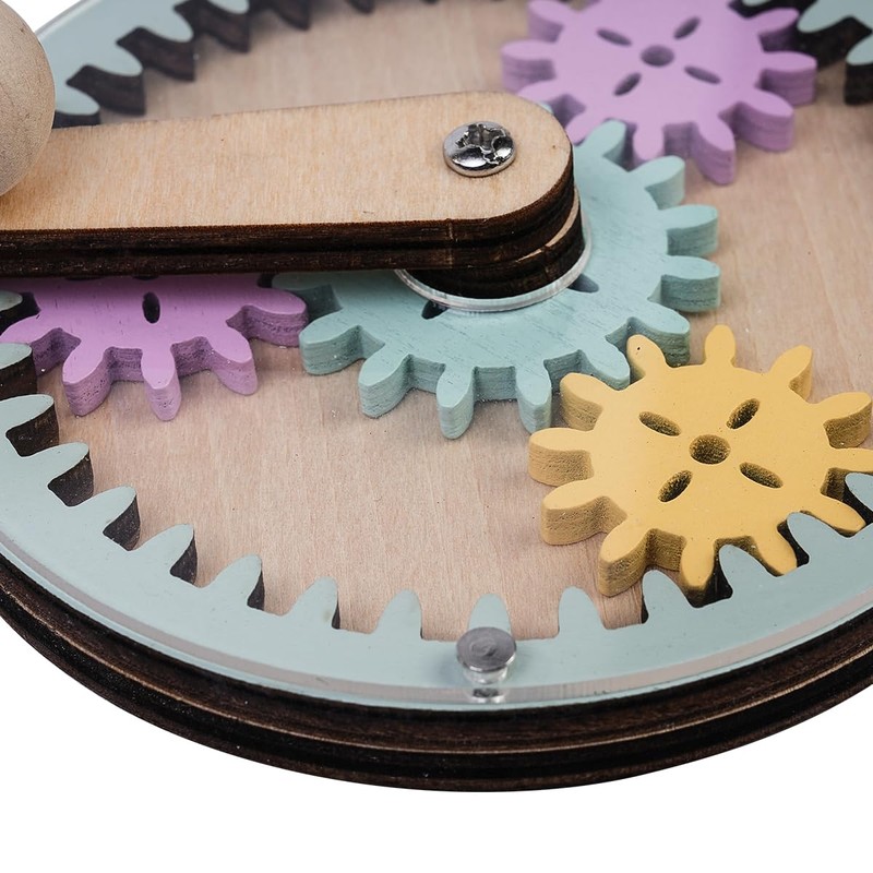 Sarini Educational Activity Board with Hand Crank, DIY Accessories for