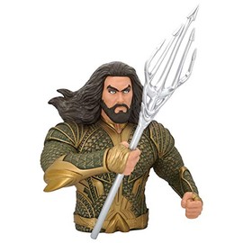 DC Aquaman Bust Bank, 4", Multicolor