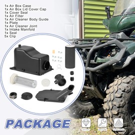Air Filter Guide Box Cover Seal Complete Kit for Yamaha Grizzly 660 2002-2008