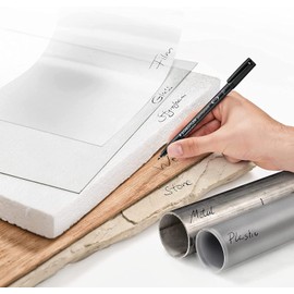 STAEDTLER permanenter Universalstift Lumocolor, wisch- und wasserfest, sekundenschnell trocken, nachfüllbar, Linienbreite 0,6 mm, 2 Marker blau/schwarz auf Blisterkarte, 318 ASBK2D