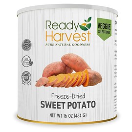 Ready Harvest Freeze-Dried Sweet Potatoes | Camper Must-Haves Camping Essentials | Hurricane Preparedness Items As Survival Food | Pantry Staples | #10 Can | 25-Year Shelf Life