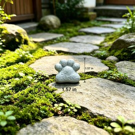 Resin Cat Paw Decorative Stone, Outdoor Garden Lawn Ornament