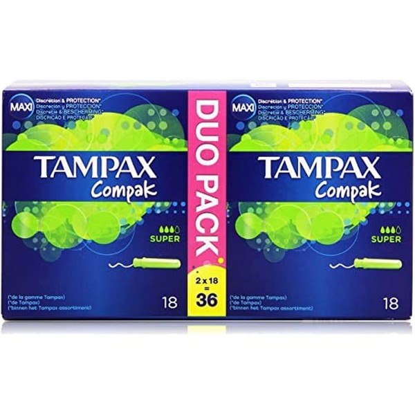 TAMPAX Compak Super Tampons Loading Sleeve