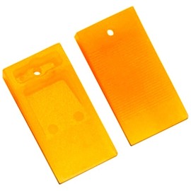Tavy 100 WEDGE SPACERS for Tile Marble 1/4" 6mm ORANGE Plastic 2 Sided shim TAVY 5106