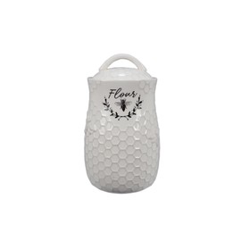 Young's Inc Ceramic Honey Bee Canisters, 4 pc/set
