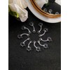 NIUSIMAN 14G Clear Belly Button Rings, Bioflex Plastic Bar Belly