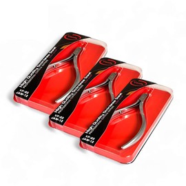 Vanfa Cuticle Nippers, Cuticle Trimmer, Professional Cuticle Cutter - Extremely Sharp - Stainless Steel - Square Head - Single Spring - VF03 Jaw #12 (Pack of 3)