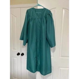 Unbranded Graduation Cap and Gown 2025 Green Bachelor size 57 Matte Unisex NEW