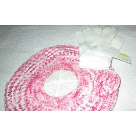 Capelli New York Girl 2 Piece Hat and Gloves Set Shades of Pink and Cream Capelli Kids New York
