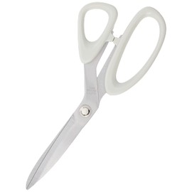 Janome Side Bent Dressmaking Scissors, Metal, White, 8.5 inc