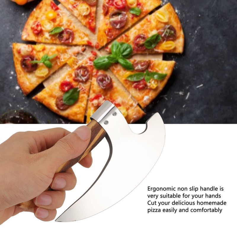 Aramox Pizza Cutter Axe, Pizza Cutting Axe Stainless Steel Handmade