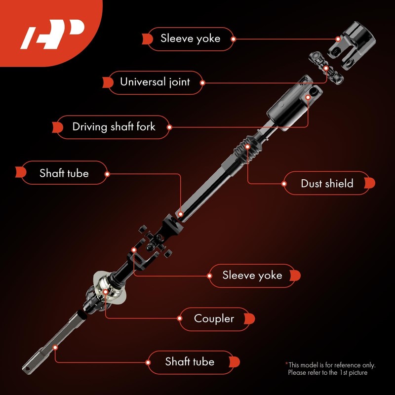 A-Premium Intermediate Steering Shaft Steering Column Shaft Compatible with Honda