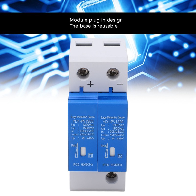 DC Surge Protector Alarm Window Modular Design Rail Installation Protective