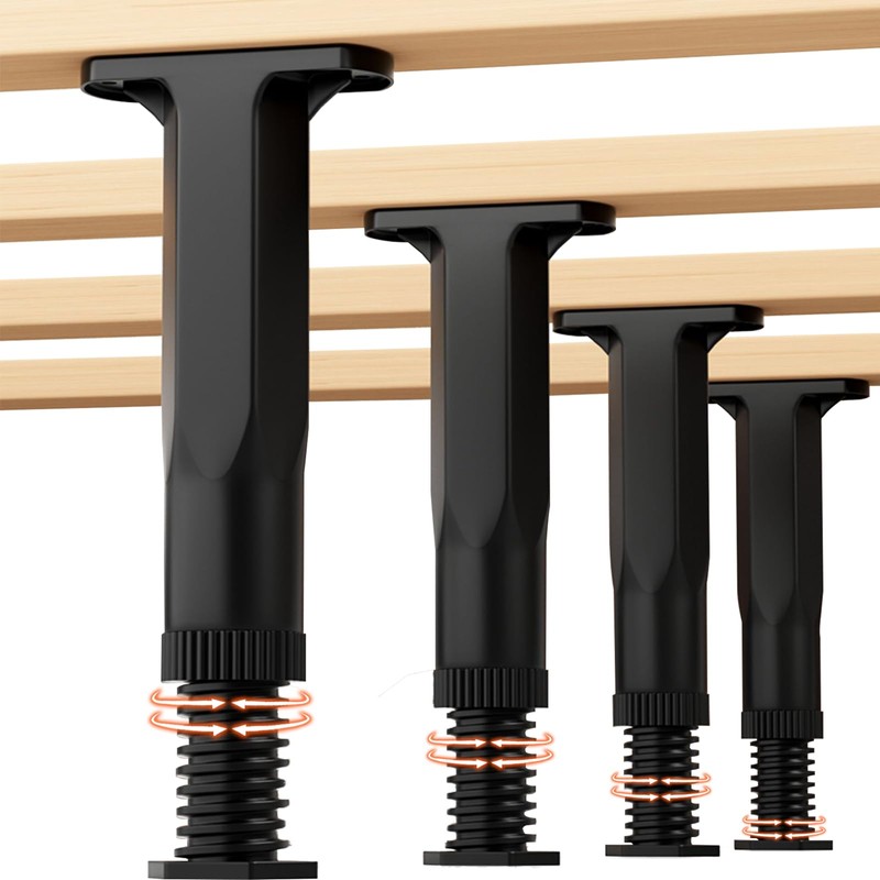FafdBinm 4PC Bed Frame Support Legs Stabilizer Replacement Universal Slat