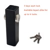 KIASET Hook Bolt Mortise Lock, Weldable Steel Hook Lock for