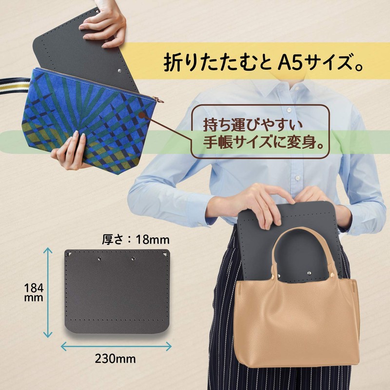 Plus A4 Clipboard Foldable to A5 Size + Dark Gray