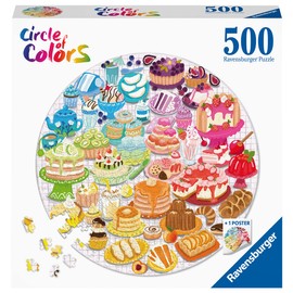 Ravensburger 17171 Rompecabezas 500 Piezas Círculo de Colores: Postres, Multicolor
