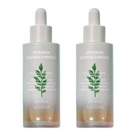 Missha Artemisia Calming Ampoule 50ml x 2 Whitening Ampoule Freckle Ampoule Essence Y-Shaped Pore Basic Serum Birthday Gift / 미샤 개똥쑥 진정 앰플 50ml 2개 미백앰플 기미앰플 에센스 Y자모공 기초세럼 생신선물