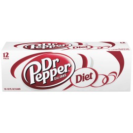 Diet Dr Pepper, 12 fl oz cans, 12 count